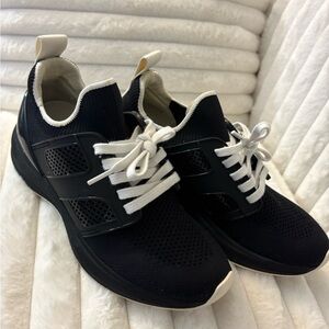 Tory burch Black and White Athletic Sneakers
